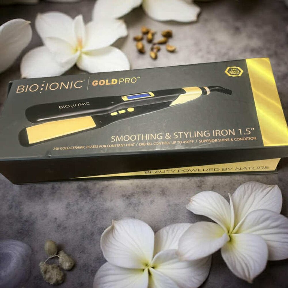 Bio Ionic GoldPro Styling Flat Iron - 1.5”